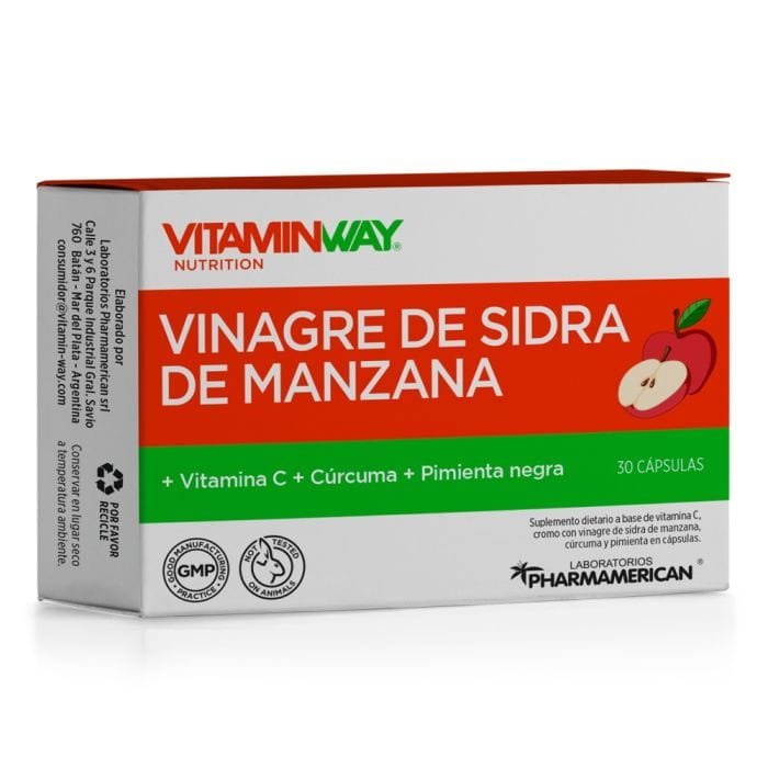 VINAGRE DE SIDRA DE MANZANA VITAMIN WAY X 30 CAPSULAS