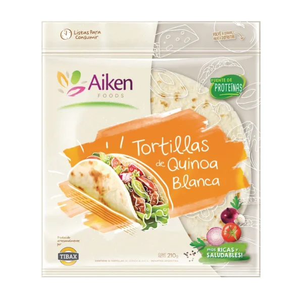 AIKEN TORTILLA CON QUINOA BLANCA