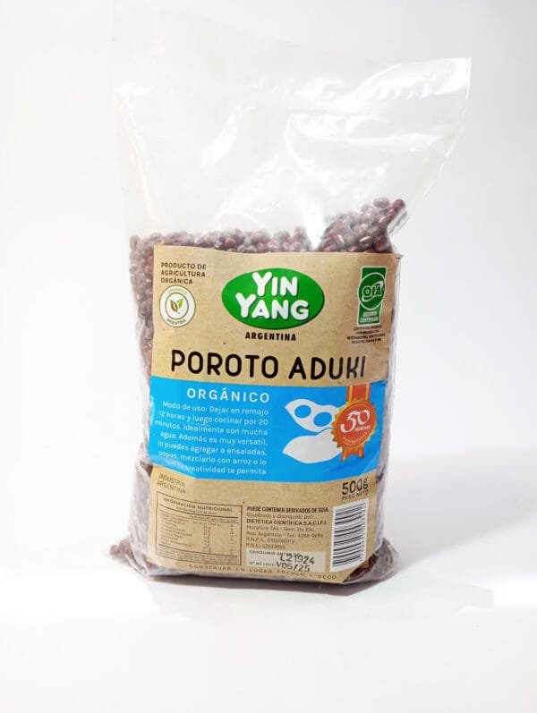POROTO ADUKI YING YANG ORGANICO 500GRS