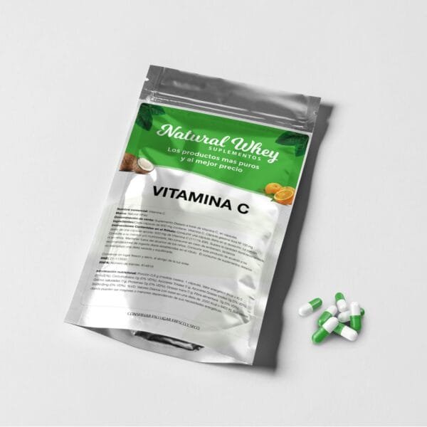 ACIDO ASCORBICO VITAMINA C NATURAL WHEY X  60 CAPSULAS