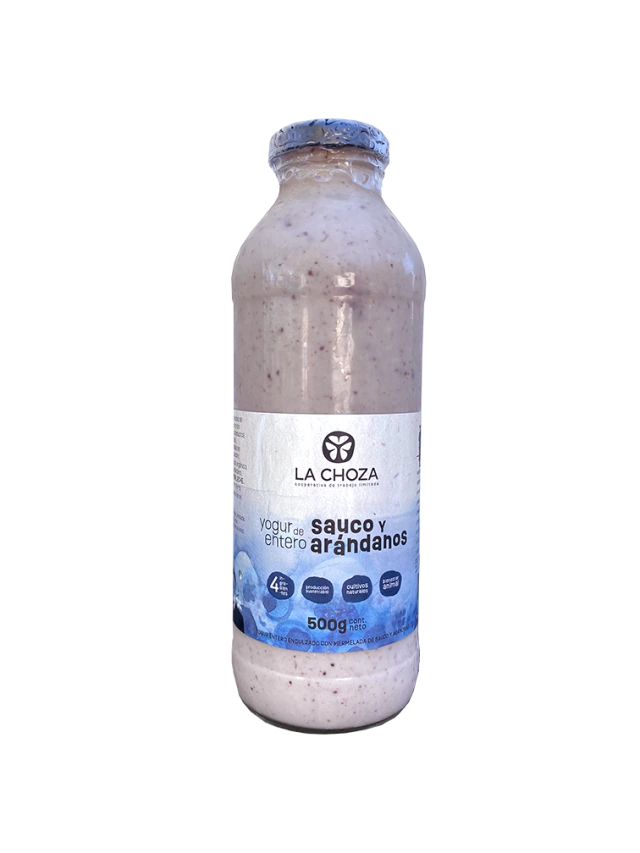 YOGUR ENTERO BEBIBLE SAUCO Y ARANDANO LA CHOZA 500 ML