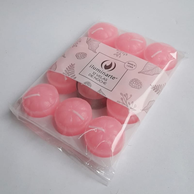 PACK VELAS DE NOCHE ILUMINARTE ROSA