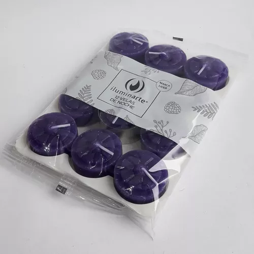 PACK VELAS DE NOCHE ILUMINARTE VIOLETA