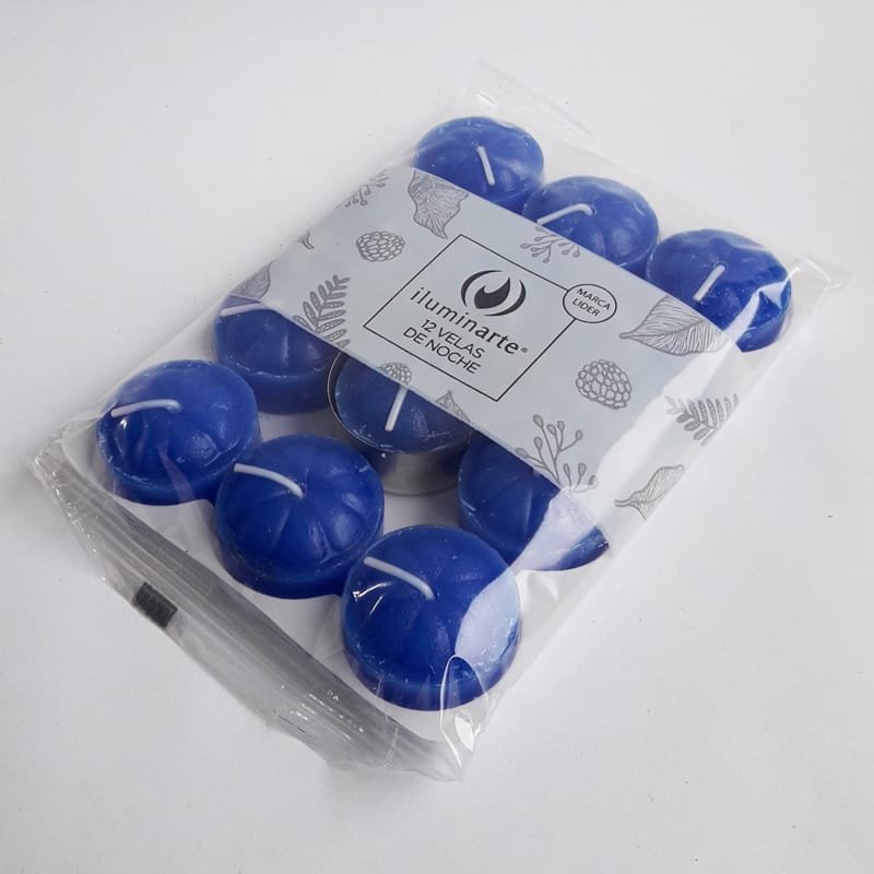 PACK VELAS DE NOCHE ILUMINARTE AZUL