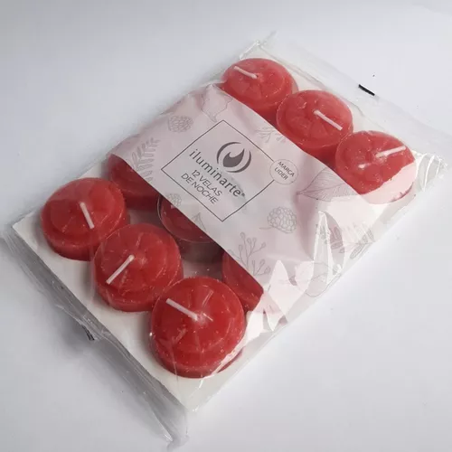 PACK VELAS DE NOCHE ILUMINARTE ROJO