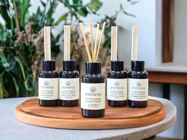 DIFUSOR AROMATICO X 60 CC VARILLA MIEL Y ALMENDRAS AROMANZA