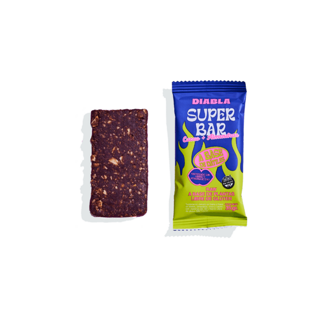 BARRA DE CACAO Y ALMENDRA DIABLA X 35 G