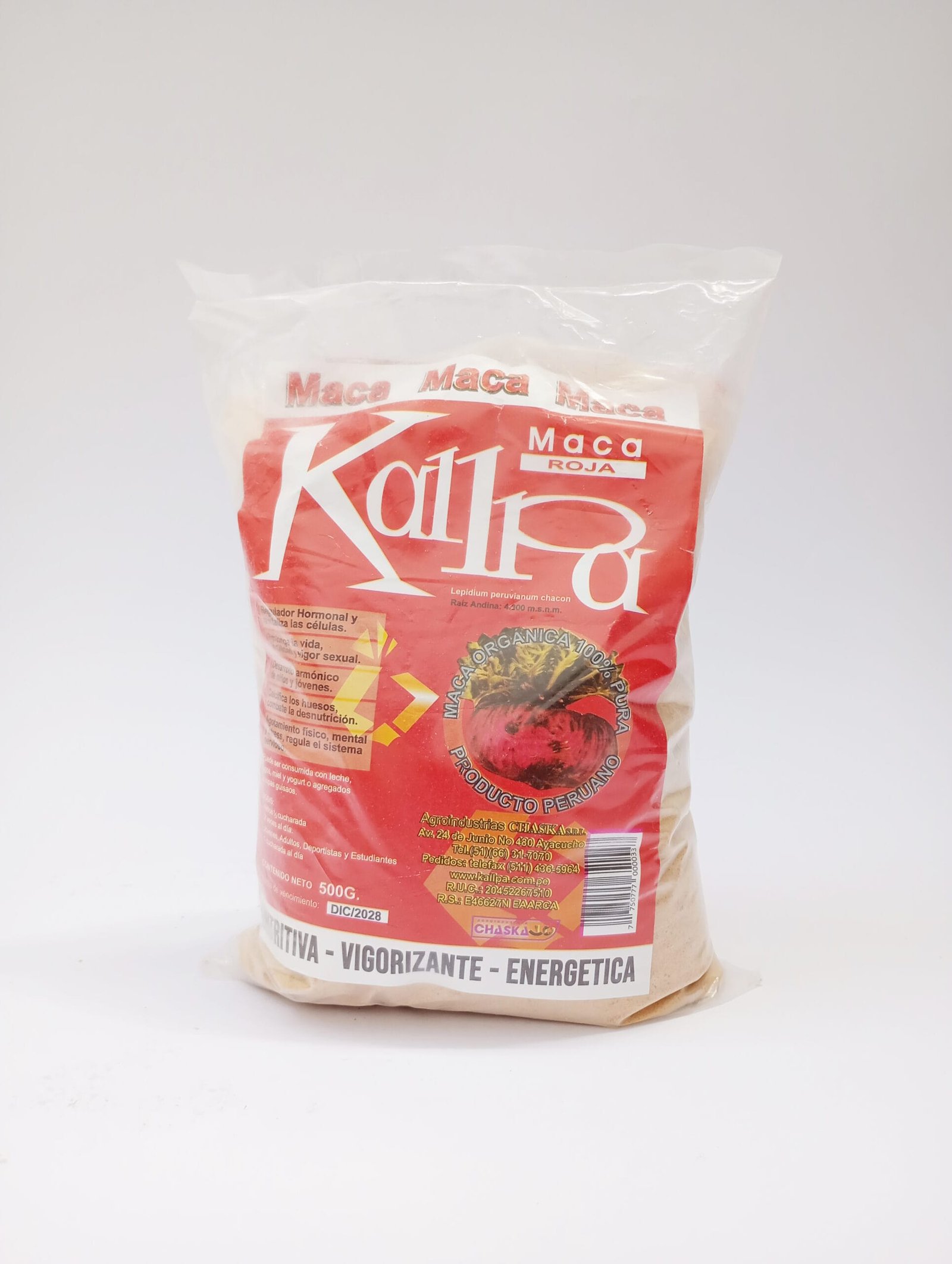 MACA ROJA KALLPA 100 G