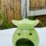HORNITO DE CERAMICA CUATRO PUNTAS VERDE 8.5 CM ILUMINARTE