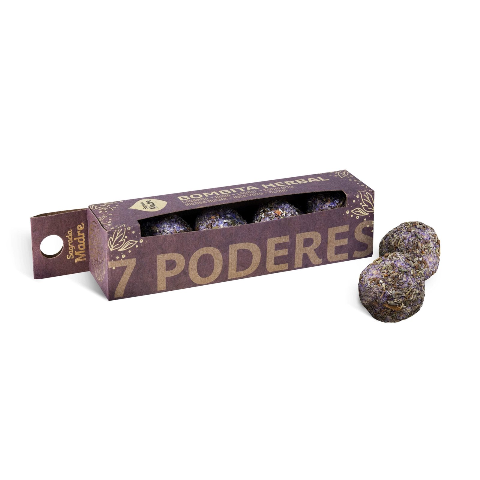 BOMBITA HERBAL EN CAJA X 4 SAGRADA MADRE 7 PODERES