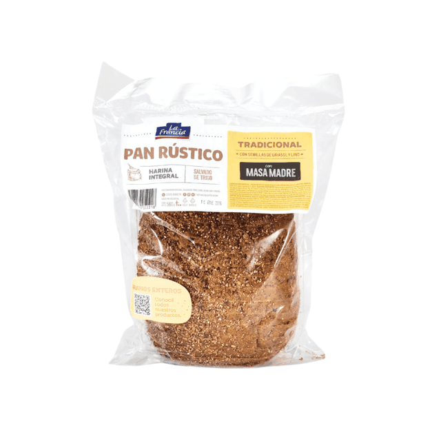 PAN MASA MADRE RUSTICO LA FRANCIA CON SEMILLAS DE LINO Y GIRASOL