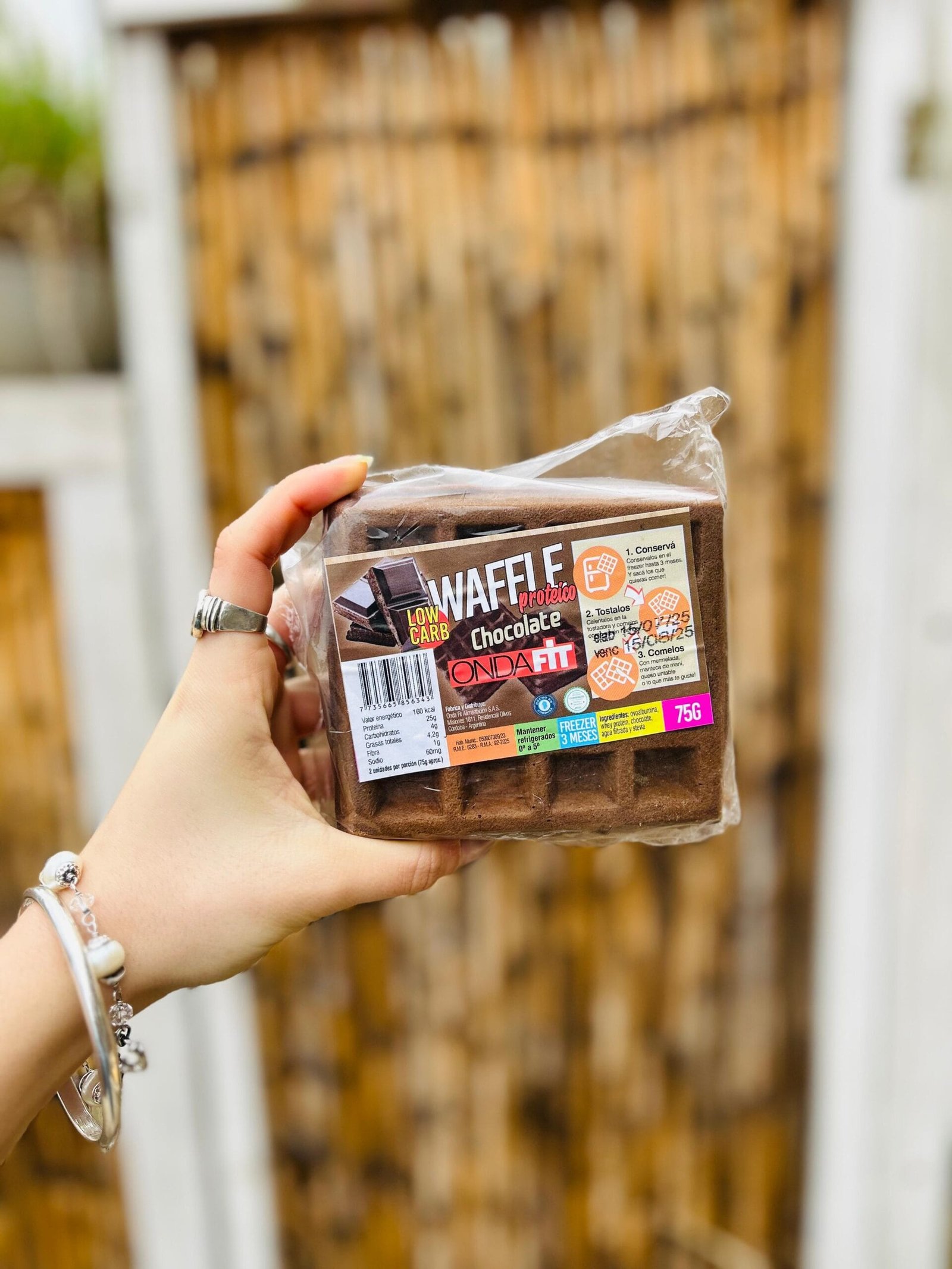 WAFFLE PROTEICO ONDA FIT CHOCOLATE