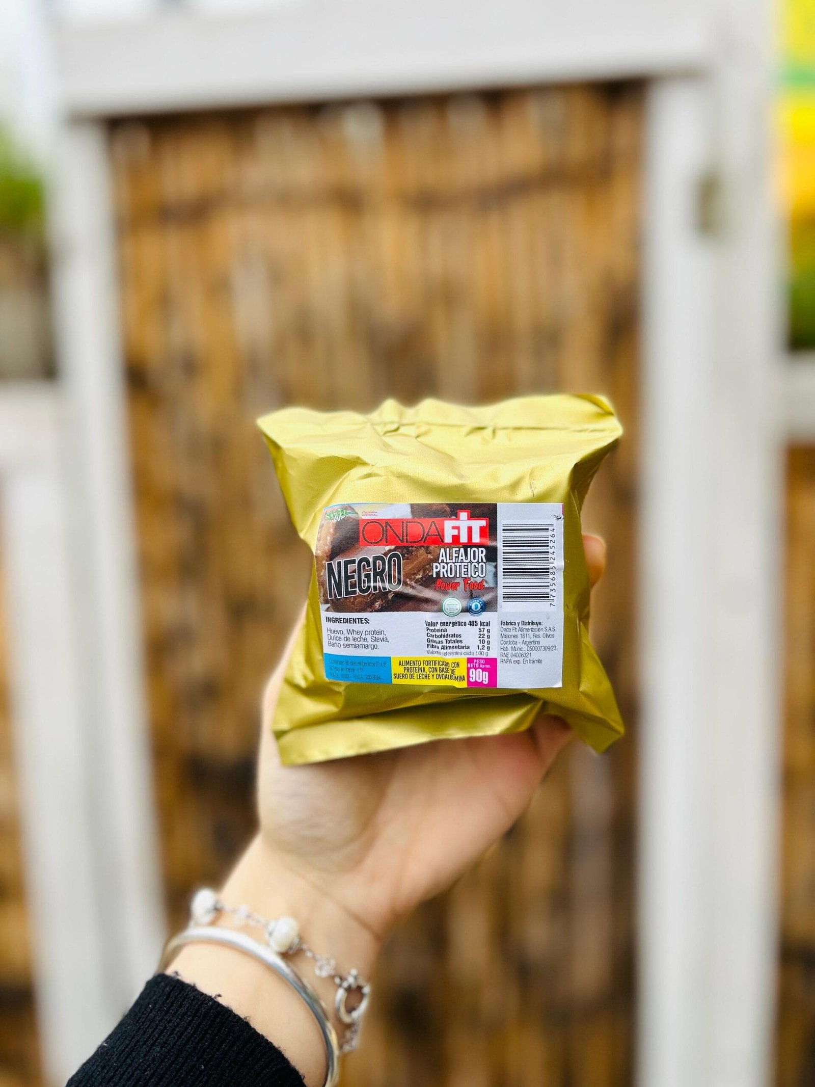 ALFAJOR PROTEICO CHOCOLATE NEGRO ONDA FIT 90 G