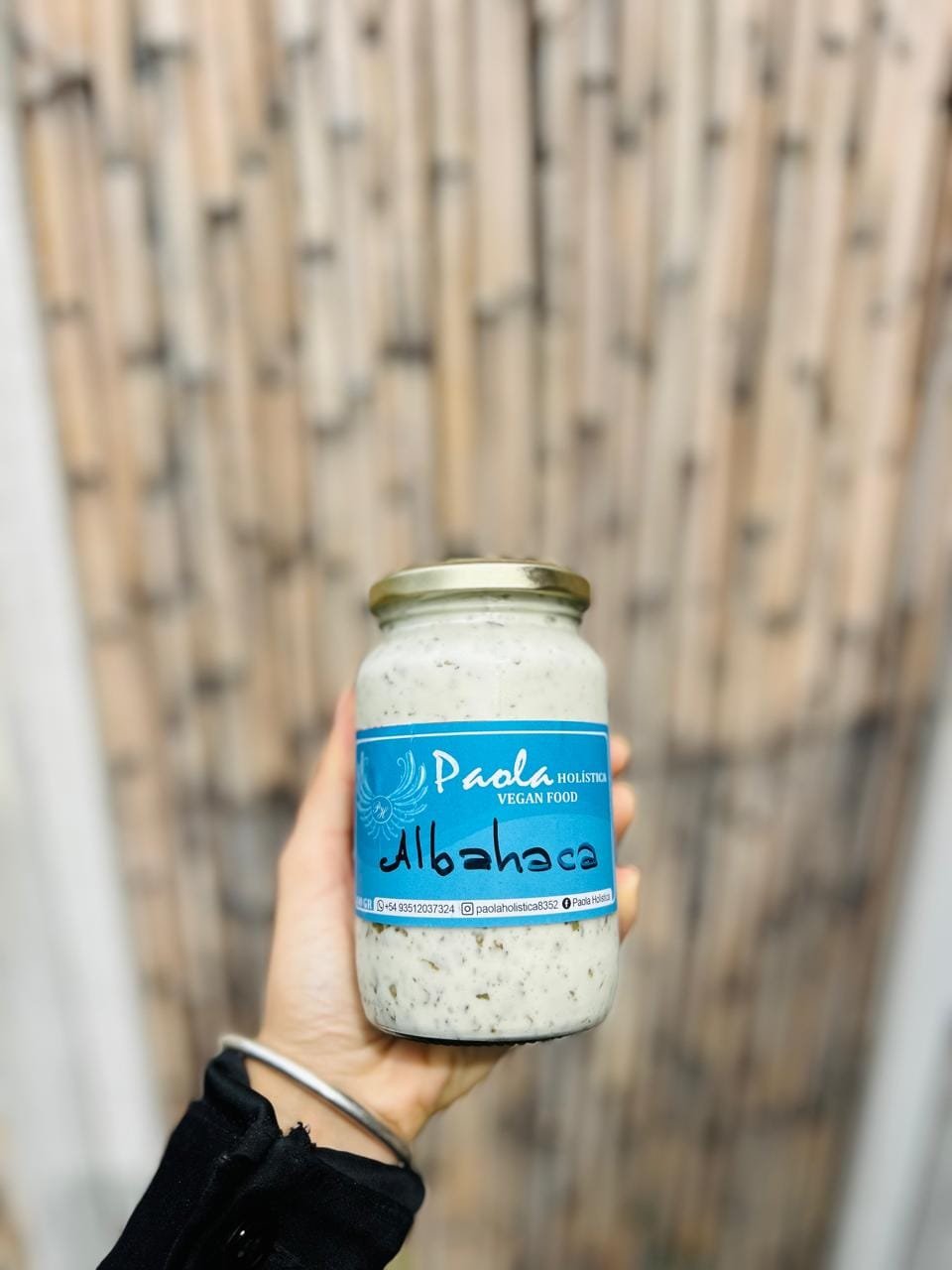 MAYONESA VEGANA ALBAHACA PAOLA HOLISTICA
