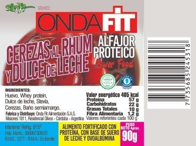 ALFAJOR ONDA FITT CEREZAS RUM