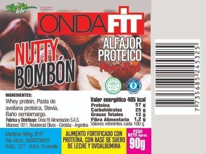 ALFAJOR NUTTY BOMBON ONDA FIT