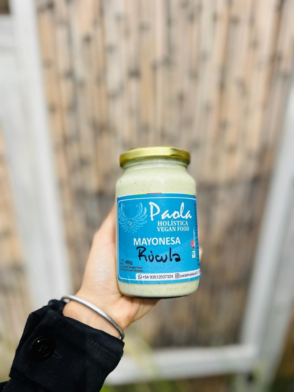 MAYONESA VEGANA RUCULA PAOLA HOLISTICA