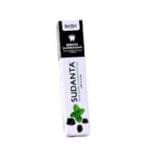 PASTA DENTAL AYURVEDICA SIN FLUOR 50 G SUDANTA GEL MENTA Y CARBON ACTIVADO