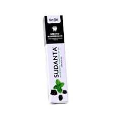 PASTA DENTAL AYURVEDICA SIN FLUOR 50 G SUDANTA GEL MENTA Y CARBON ACTIVADO
