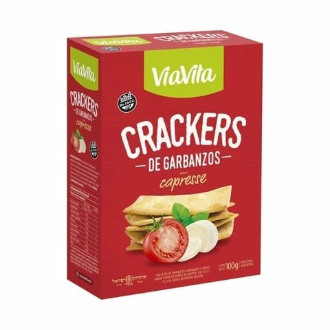 CRACKERS DE GARBANZOS CAPRESSE VIA VITA X 100 G