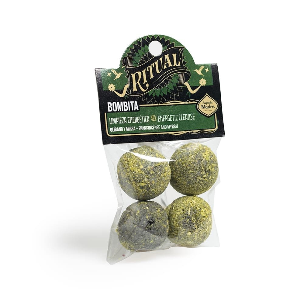 BOMBITA RITUAL LIMPIEZA ENERGETICA EN BOLSA X 4 SAGRADA MADRE