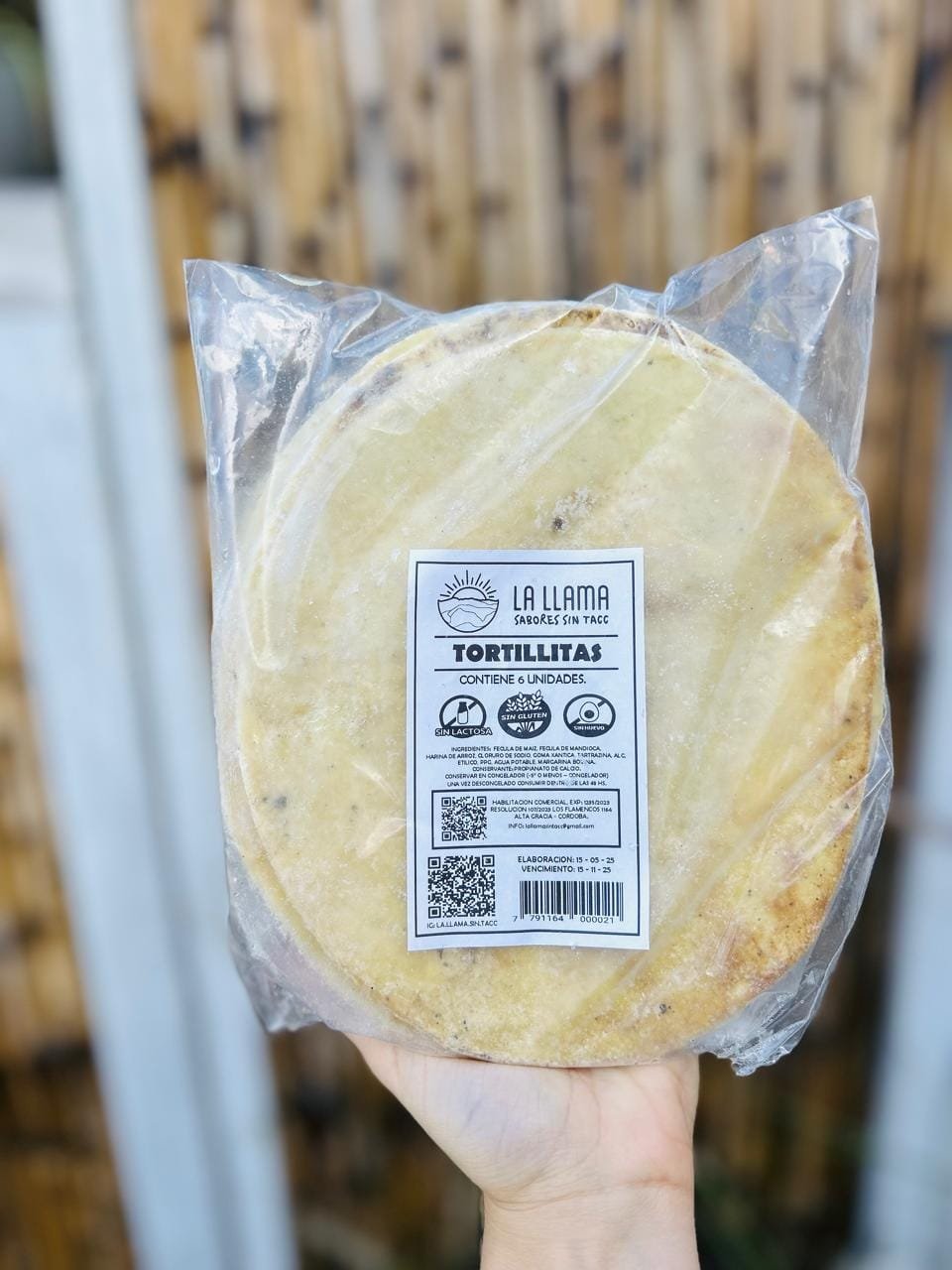 TORTILLAS TIPO RAPIDITAS LA LLAMA SIN TACC 6 UNIDADES