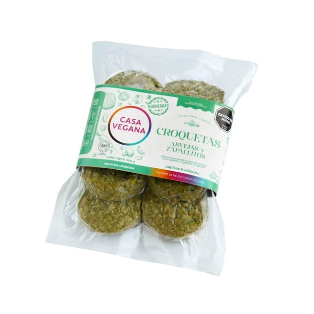 CROQUETAS CASA VEGANA ARVEJA ZAPALLITO