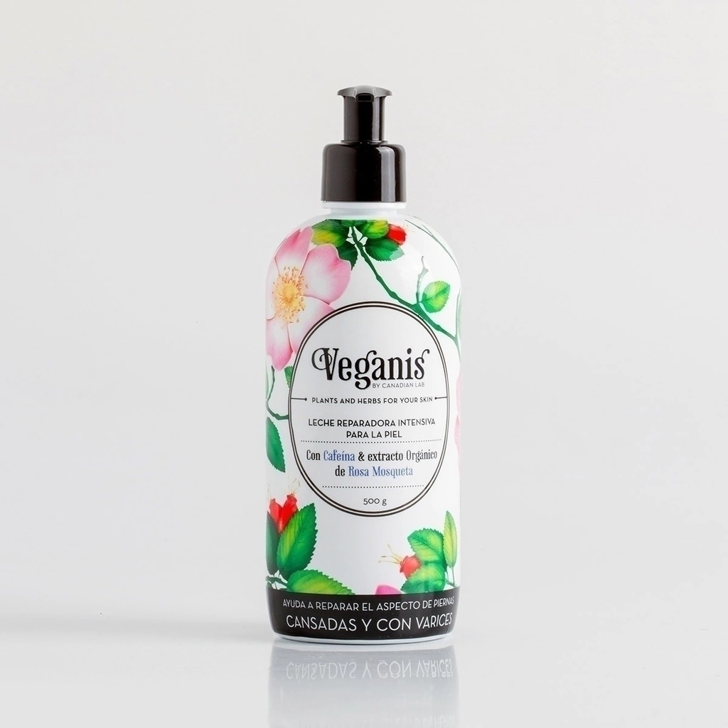 LECHE REPARADORA INTENSIVA PARA LA PIEL PIERNAS CANSADAS CON VARICES VEGANIS