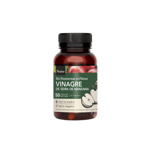 VINAGRE DE SIDRA DE MANZANA NATIER X 50 CAPSULAS