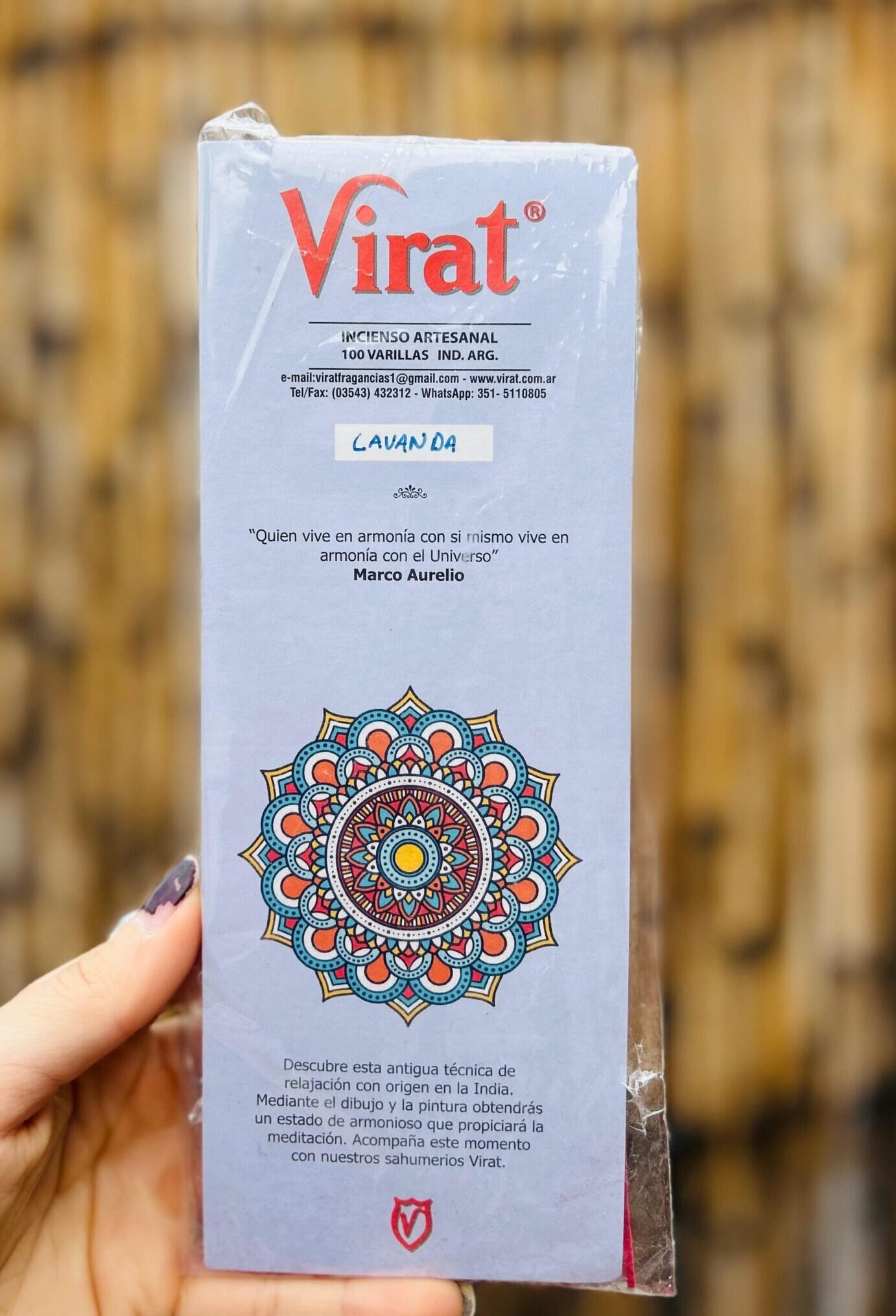 SAHUMERIO VIRAT SUELTO LAVANDA