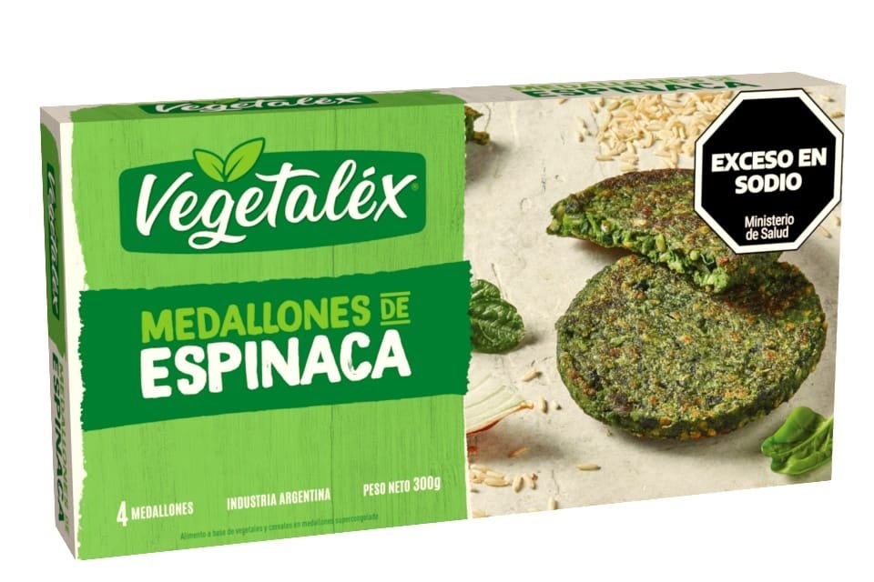 MEDALLON ESPINACA VEGETALEX X 4 UN 300 G