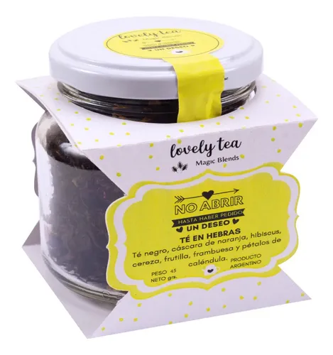 TE EN HEBRAS NO ABRIR HASTA HABER PEDIDO UN DESEO LOVELY TEA INFUSIONES FRASCO
