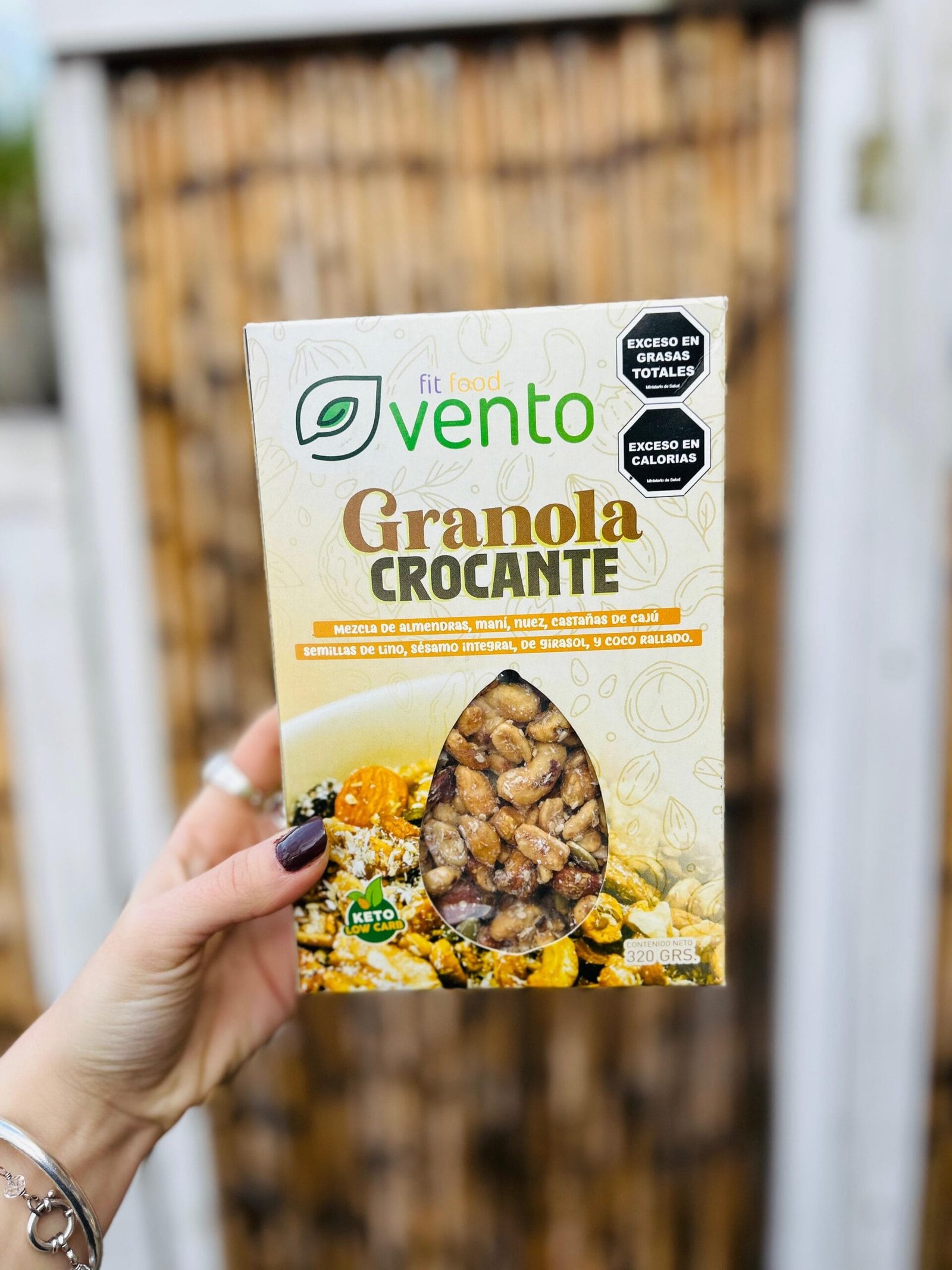 GRANOLA CROCANTE KETO VENTO X 320 G
