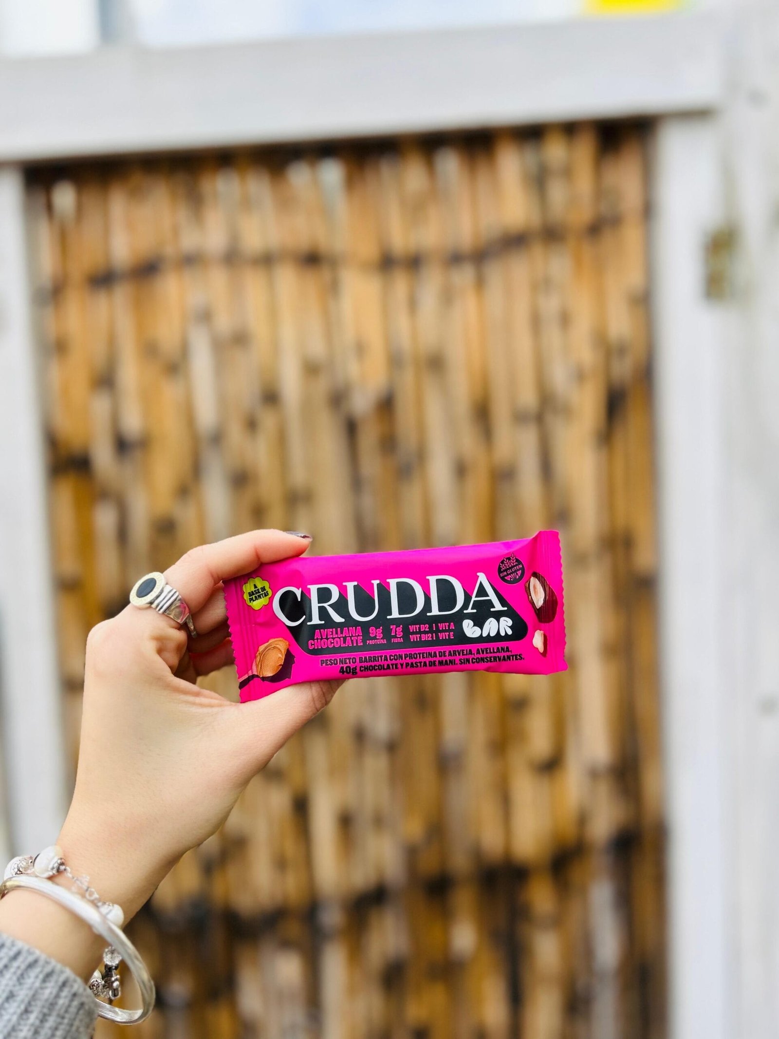 BARRA PROTEICA CRUDDA BAR SABOR AVELLANA CHOCOLATE