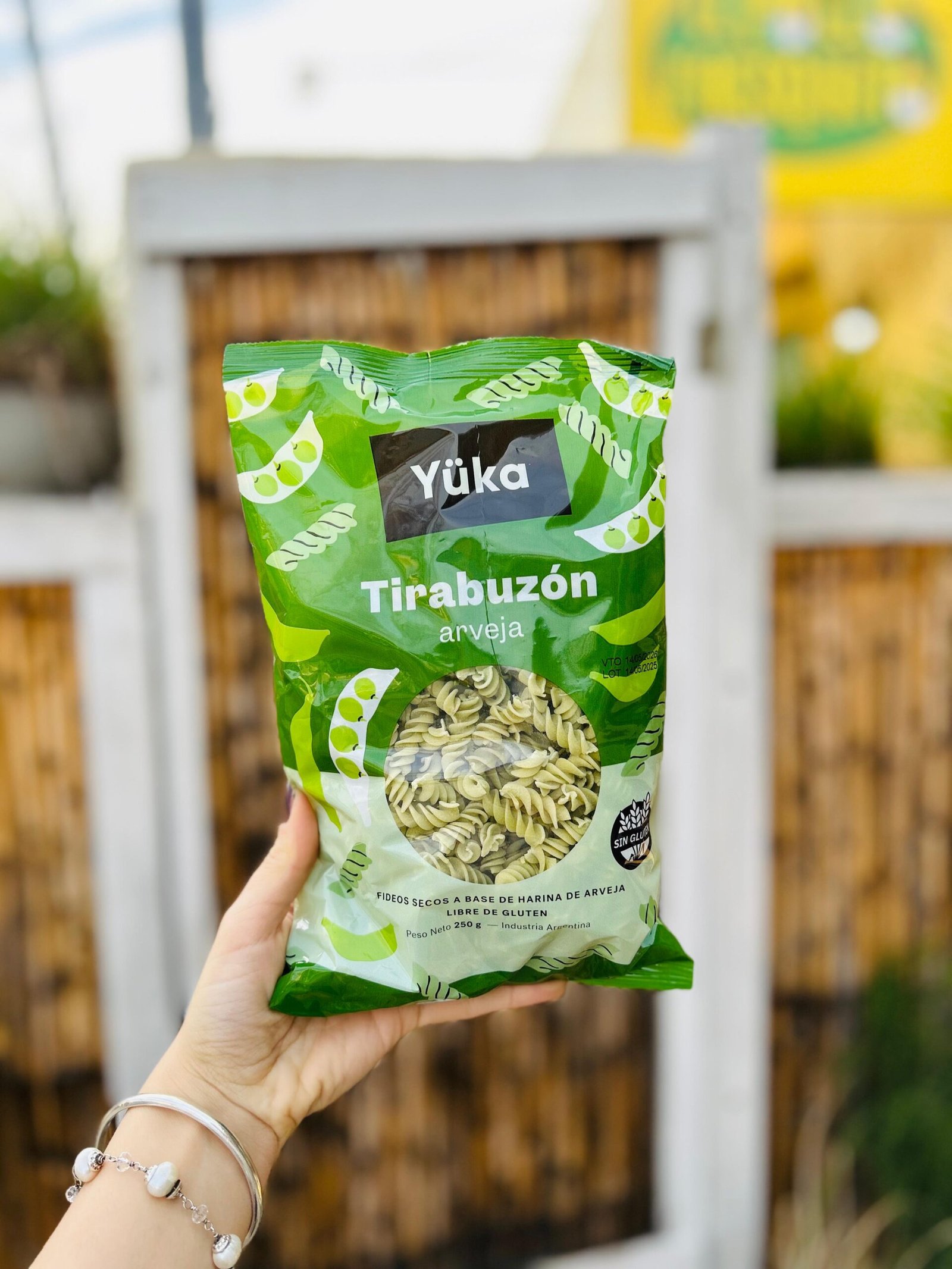 FIDEOS TIRABUZON YUKA ARVEJA X 250 G