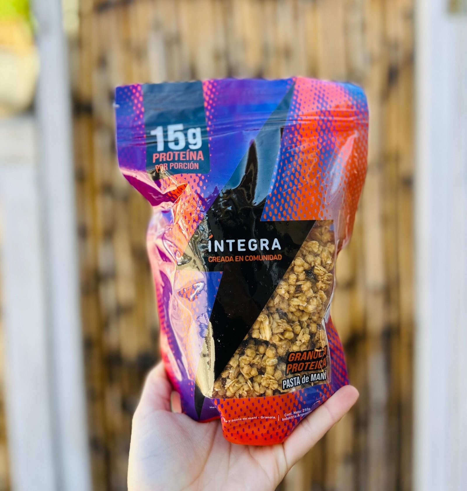 GRANOLA INTEGRA PROTEICA PASTA DE MANI X 250 G