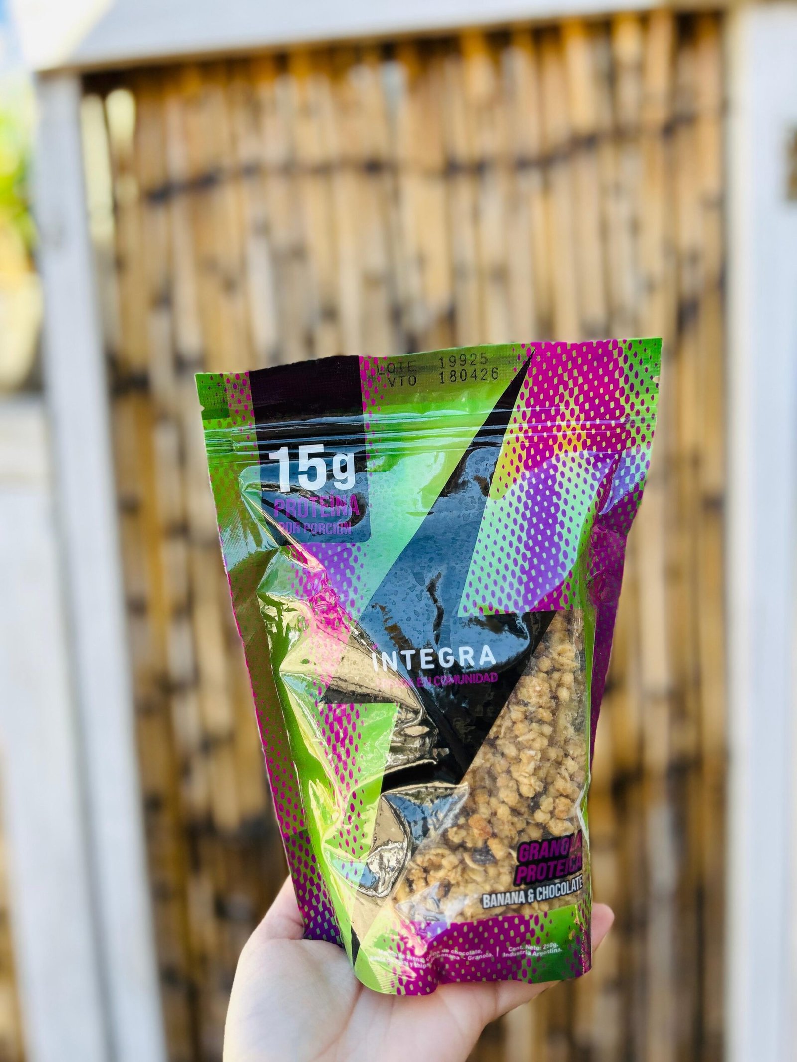 GRANOLA INTEGRA PROTEICA BANANA CHOCOLATE X 250 G