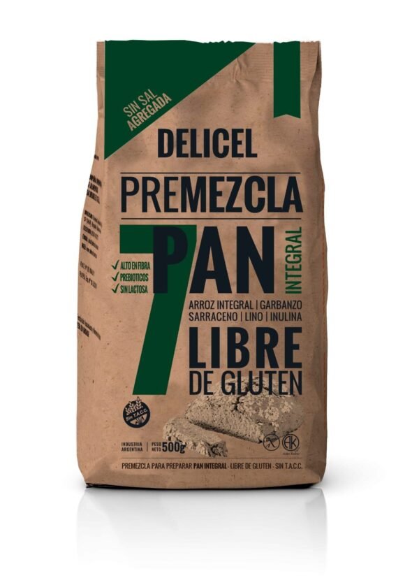 PREMEZCLA PAN INTEGRAL DELICEL X 500 G
