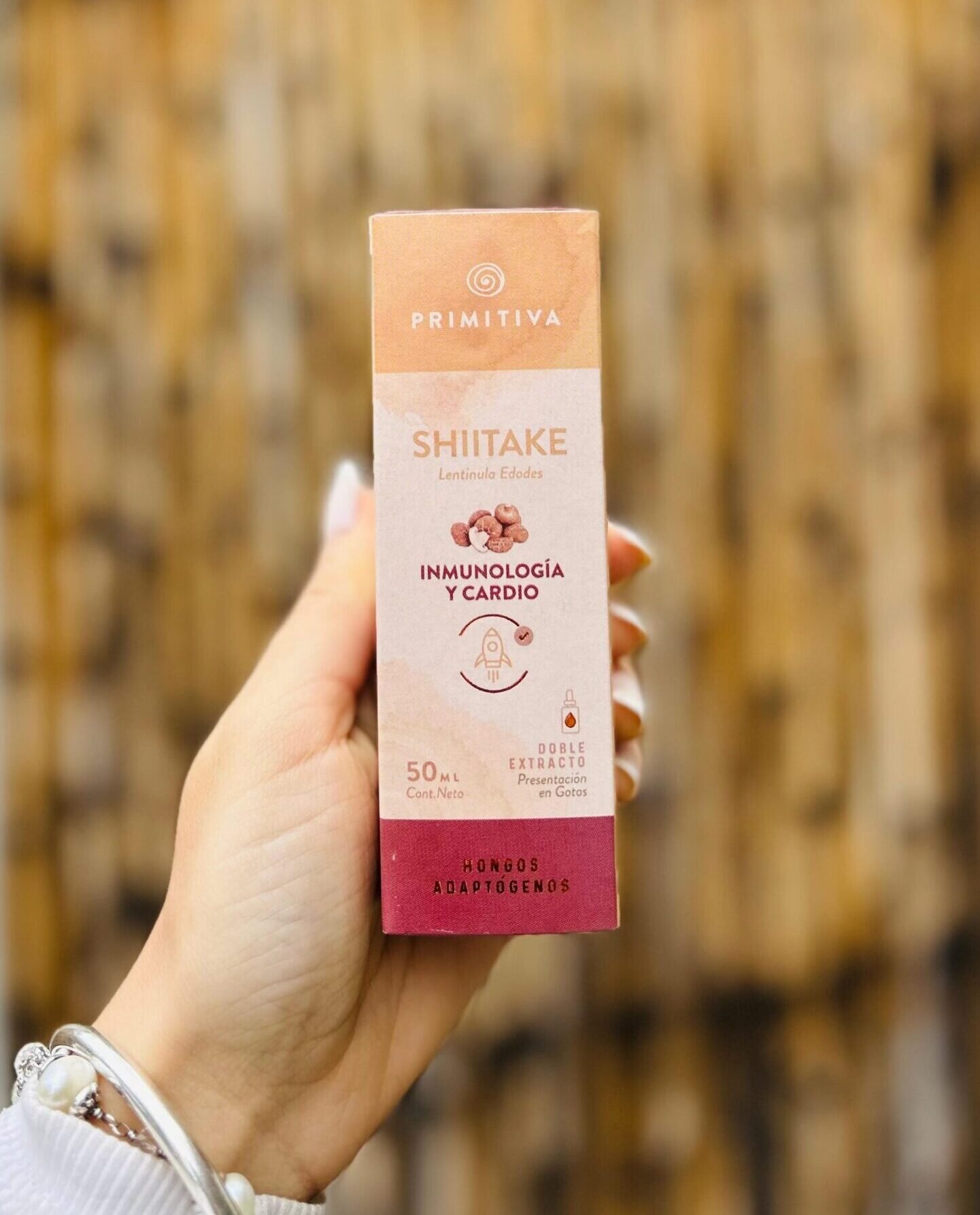 SHIITAKE DOBLE EXTRACTO DE HONGOS ADAPTOGENOS PRIMITIVA X 50 ML