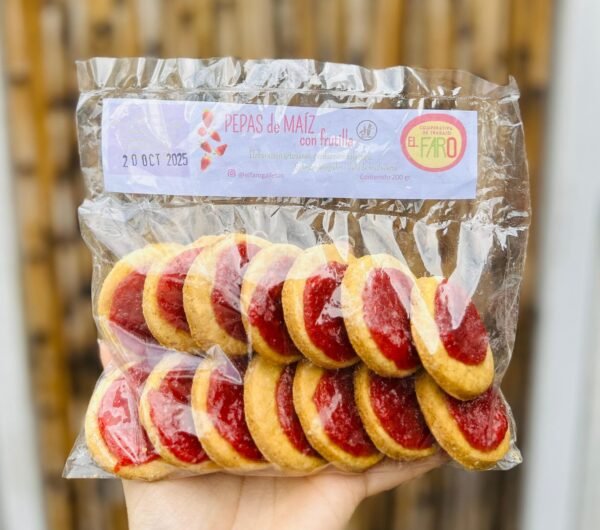PEPAS DE MAIZ CON FRUTILLA COOPERATIVA EL FARO
