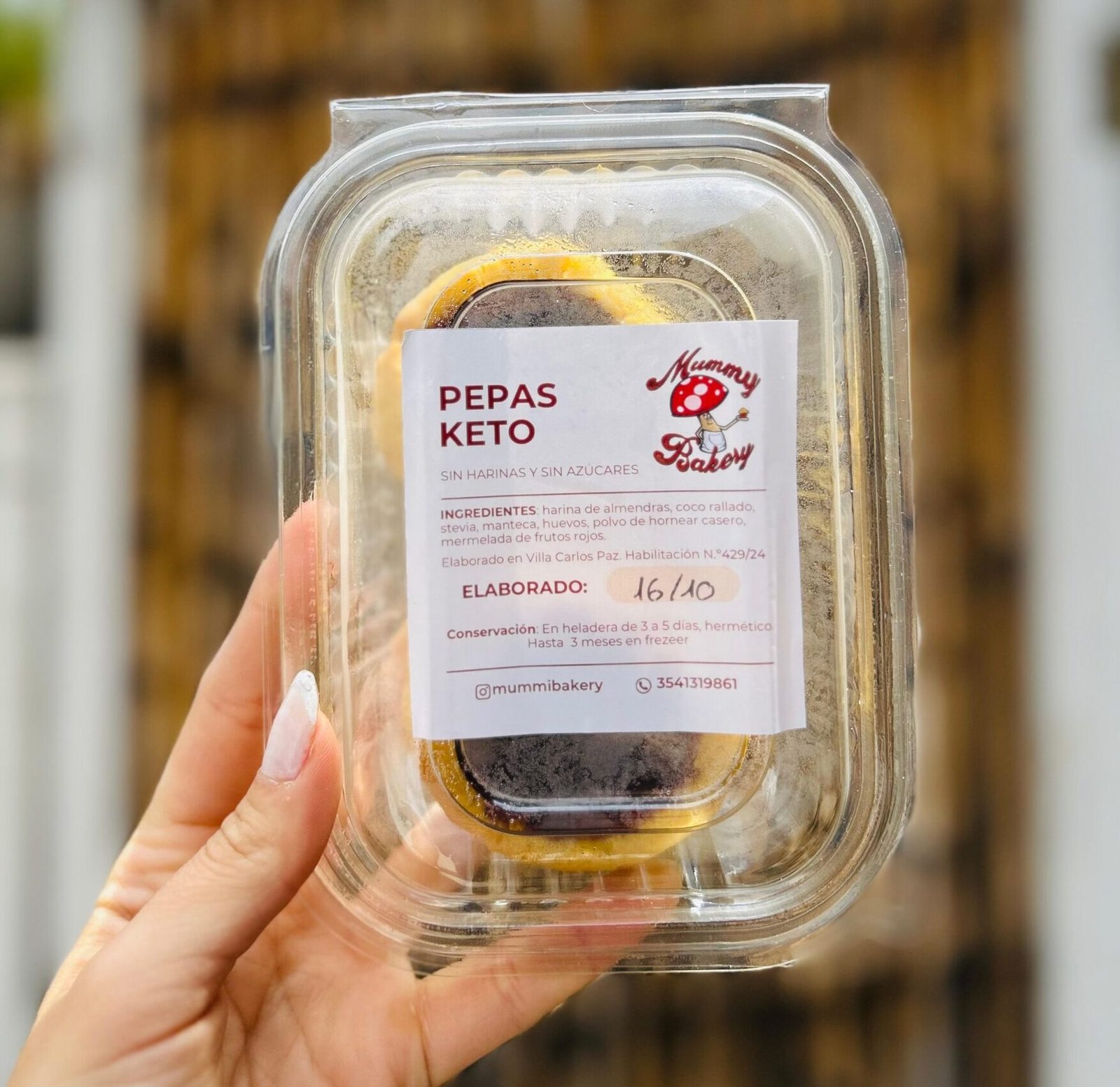 PEPAS FRUTOS ROJOS KETO MUMMY BAKERY