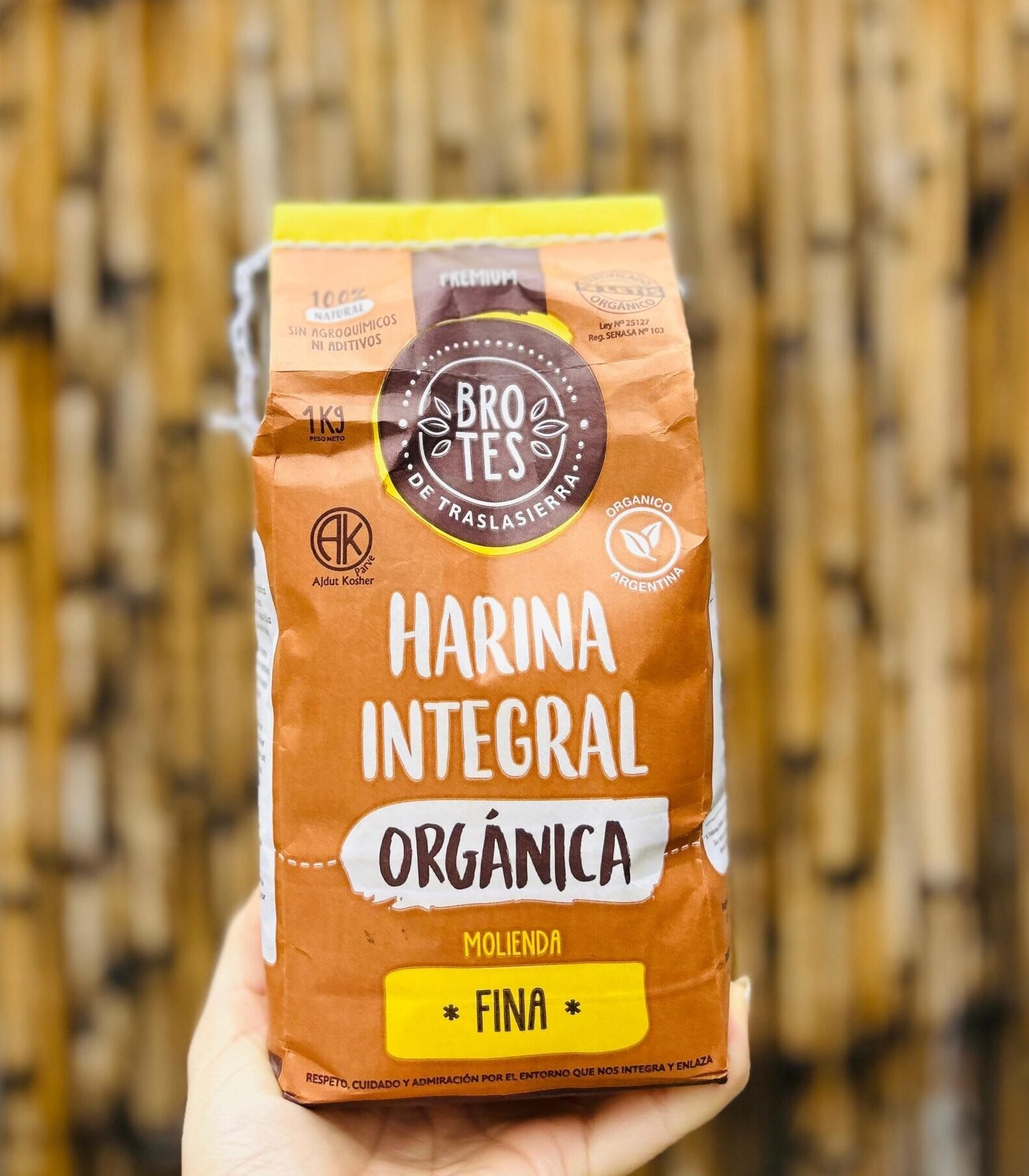 HARINA BROTES INTEGRAL 1 KG FINA