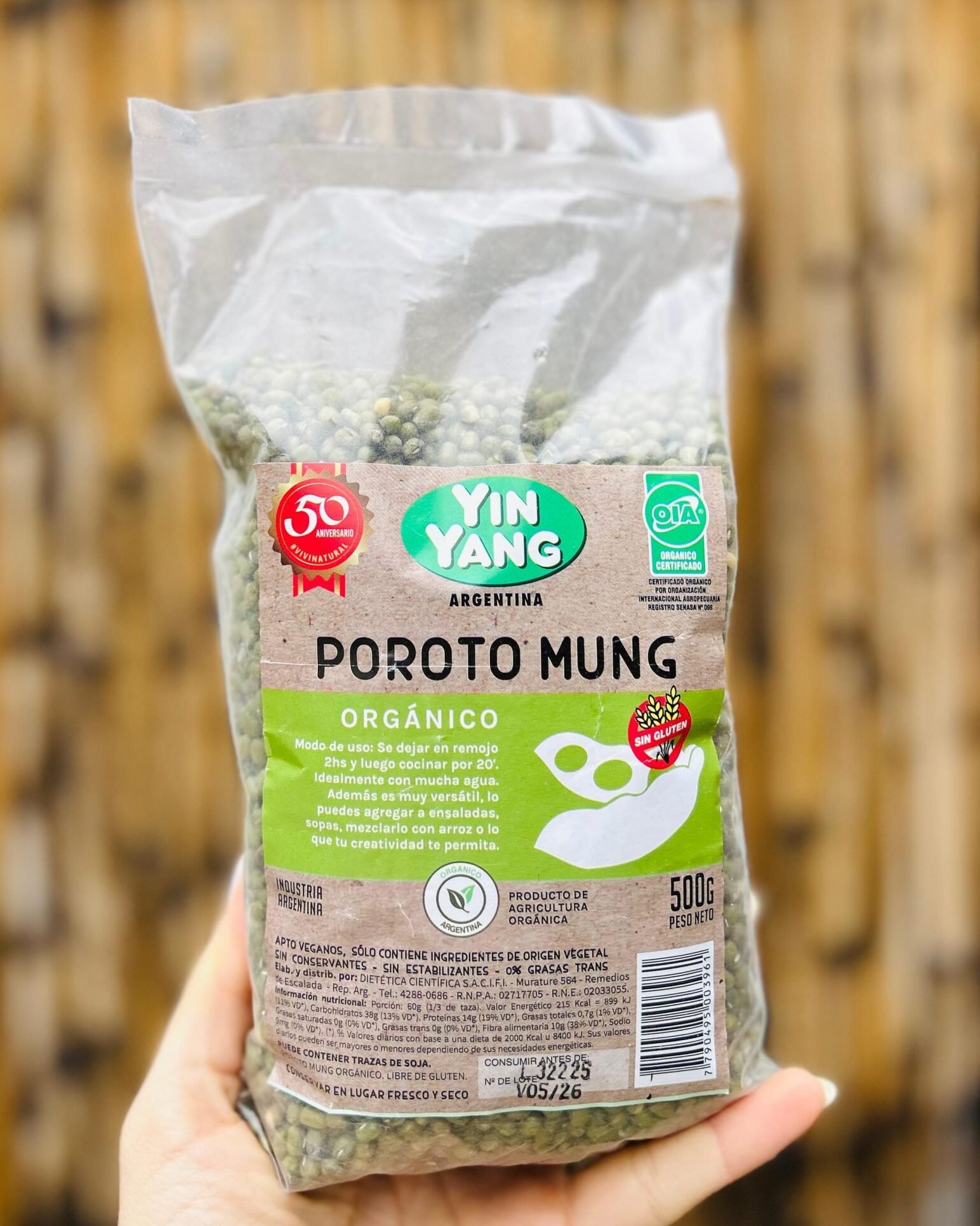 POROTO MUNG YIN YANG ORGANICO