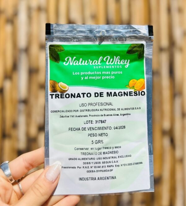 TREONATO DE MAGNESIO USP X 5 G NATURAL WHEY