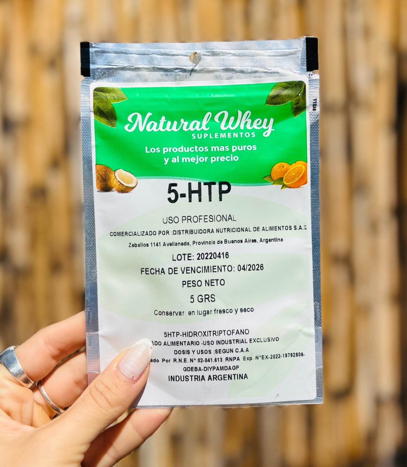 5 HTP TRIPTOFANO NATURAL WHEY  5 G