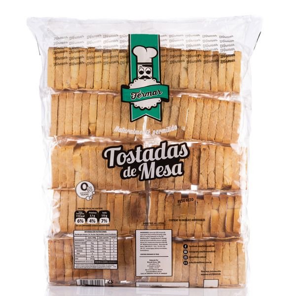 TOSTADAS DE GLUTEN FERMAR MESA 900 G