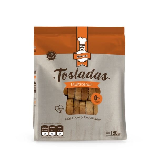 TOSTADAS DE GLUTEN FERMAR X 180 G MULTICEREAL