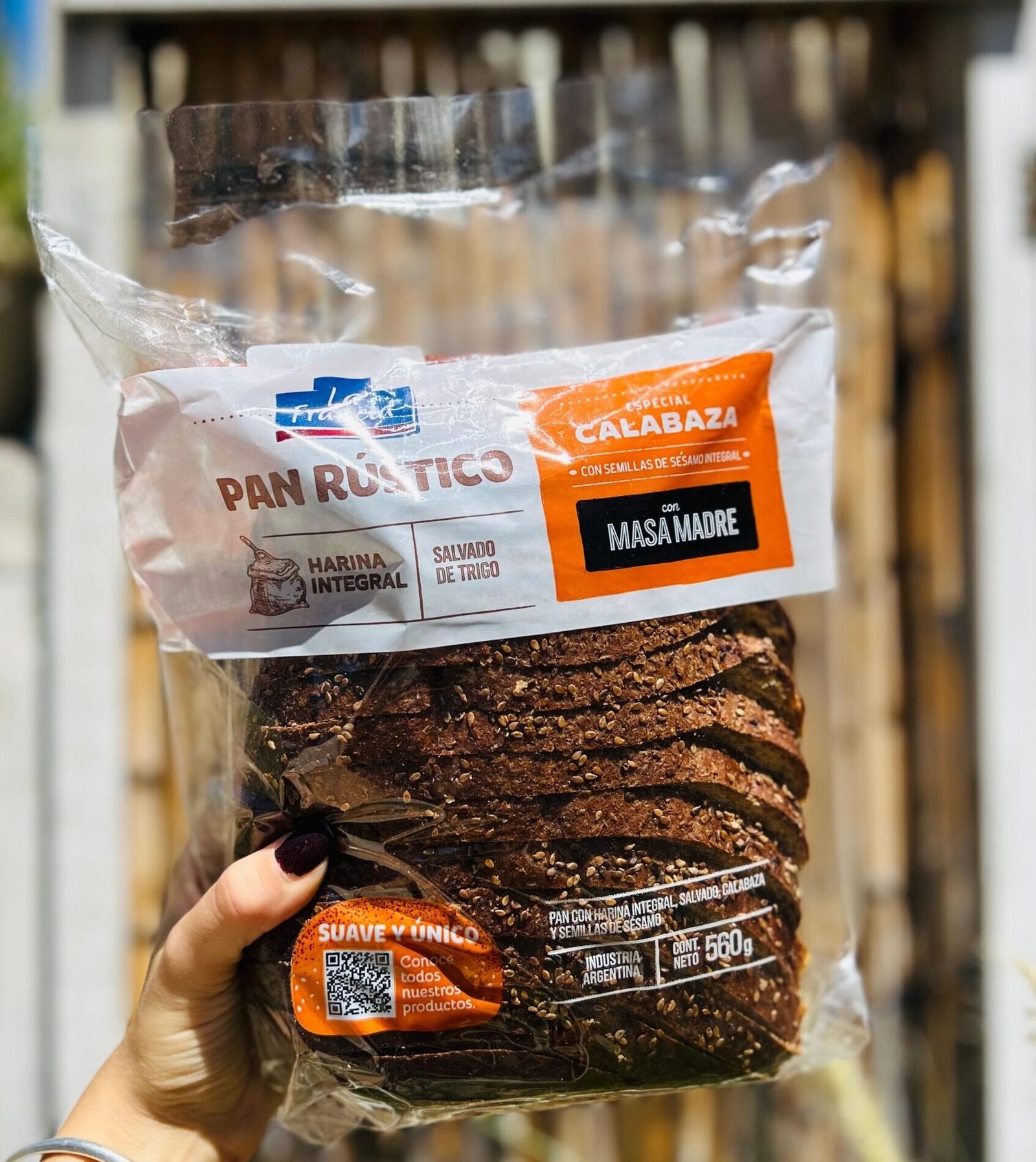 PAN MASA MADRE LA FRANCIA RUSTICO X 560 G CALABAZA