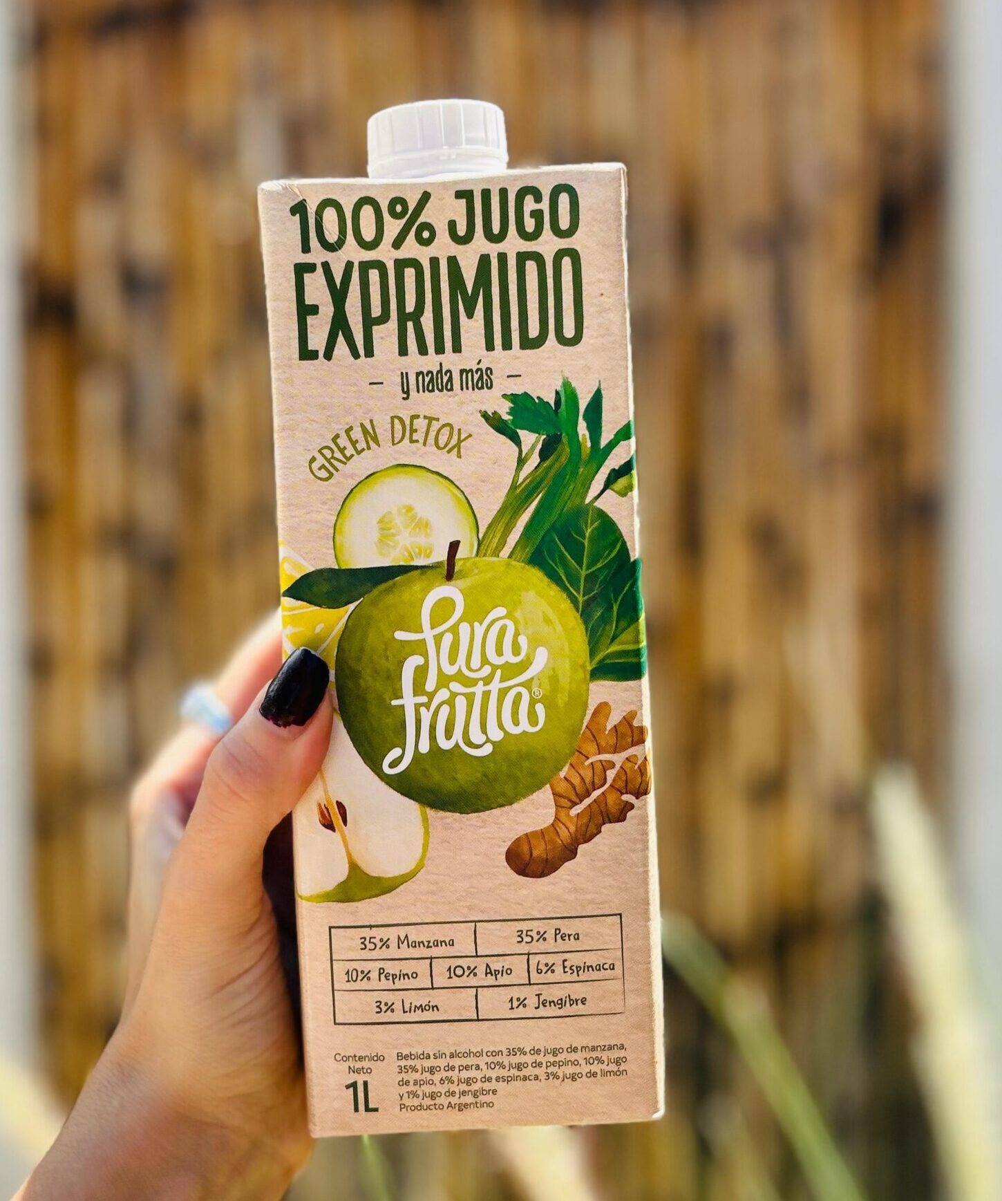 JUGO GREEN DETOX PURA FRUTTA X 1L