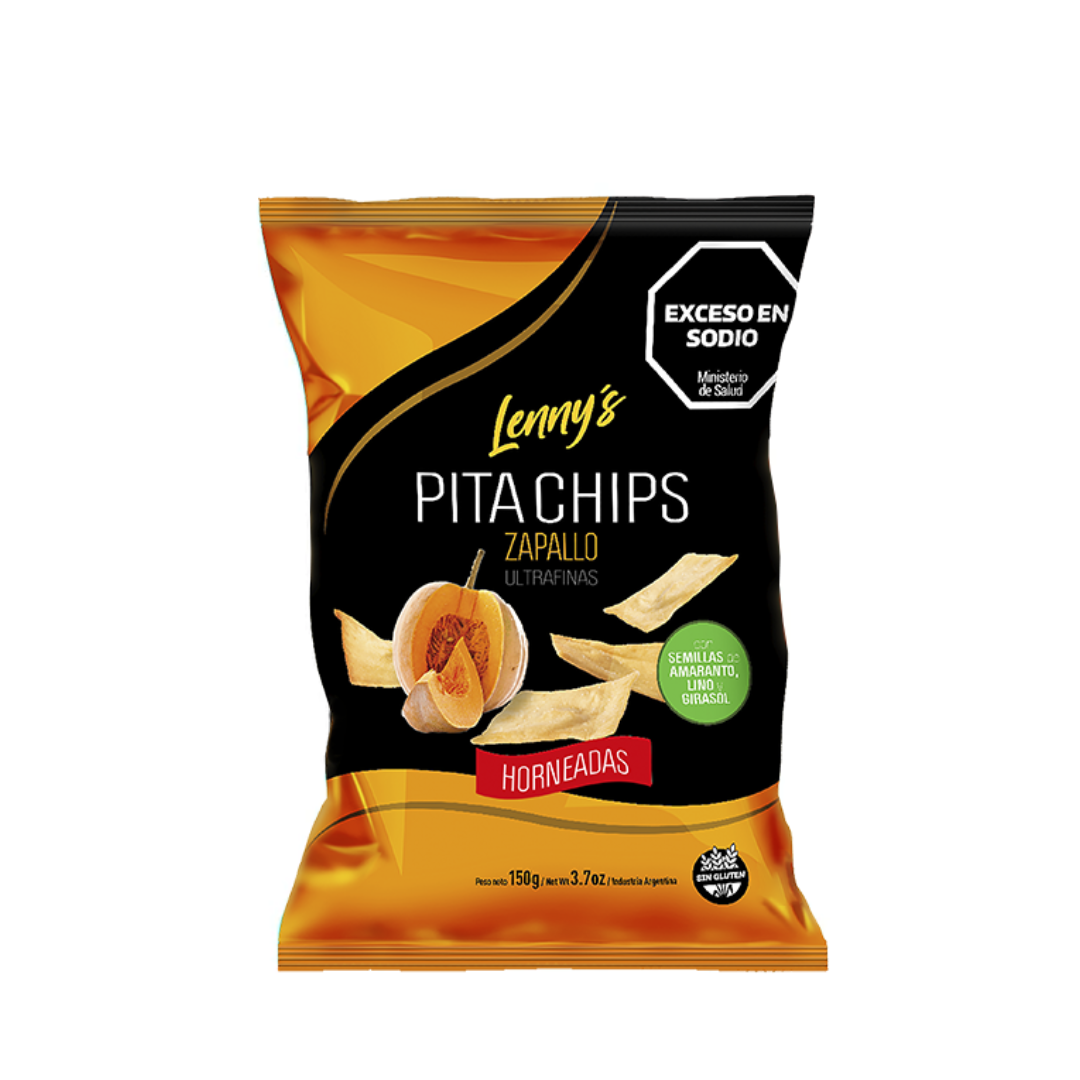 PITA CHIPS ZAPALLO X 150 G LENNYS